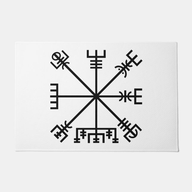 Vegvisir Viking Symbol Deurmat (Voorkant)