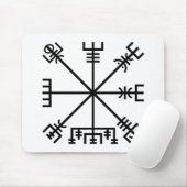Vegvisir Viking Symbol Muismat (Met muis)