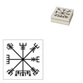 Vegvisir Viking Symbol Rubberstempel (Gestempeld)
