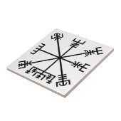 Vegvisir Viking Symbol Tegeltje (Zijkant)