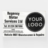 Vehicle Maintenance Garage with Your Logo Spandoek (Horizontaal)