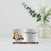 Véhicule de construction| Carte de visite boulons  (Debout devant)