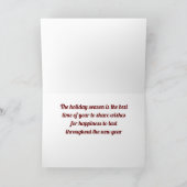 VÉHICULE DE LOISIRS cool CARTE DE SALUT DE NOËL (Intérieur)