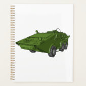 Véhicule militaire blindé vert (Devant)