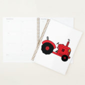 Véhicule tracteur de ferme rouge (Devant avec enveloppe)
