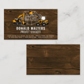 Véhicules de construction | Carte de visite Bluepr (Devant / Derrière)