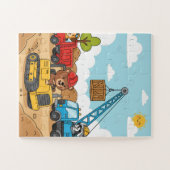 Véhicules de construction Enfants Puzzle (Horizontal)