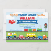 Véhicules de transport Boy Invitation (Devant)