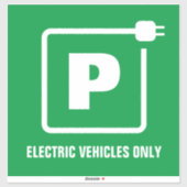 Véhicules électriques Uniquement autocollant de pa (Feuille)
