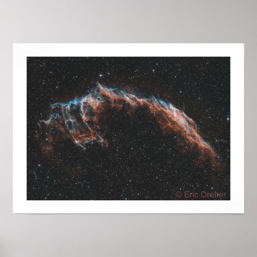 Veil Nebula - NGC 6992 - Eric Dreher Poster (Voorkant)