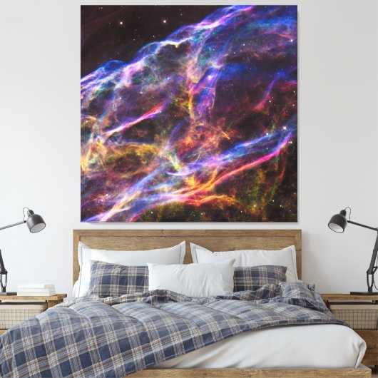 Veil Nebula Supernova Remnant Square Canvas Afdruk (Insitu (Slaapkamer))