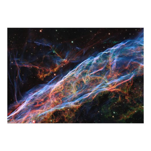Veil Nebula Supernova Remnants Hubble Telescope Foto Afdruk (Voorkant)