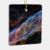 Veil Nebula Supernova Remnants Hubble Telescope Keramisch Ornament (Rechts)