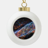 Veil Nebula Supernova Remnants Hubble Telescope Keramische Bal Ornament (Voorkant)