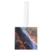 Veil Nebula Supernova Remnants Hubble Telescope Kubus Ornament (Voorkant)