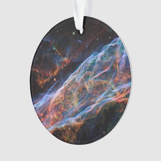 Veil Nebula Supernova Remnants Hubble Telescope Ornament (voorkant)