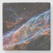 Veil Nebula Supernova Remnants Hubble Telescope Stenen Onderzetter (Voorkant)