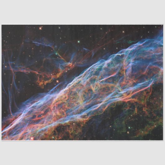 Veil Nebula Supernova Remnants Hubble Telescope Tissuepapier (Voorkant)