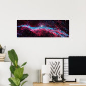 Veil Nebula, Witch's Broom, Astronomy Print, Space Poster (Thuiskantoor)