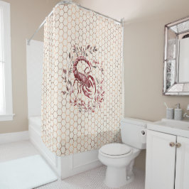 Veil of Mystery: Elegant Scorpio Douchegordijn