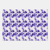 Veilchen Geschenkpapier Set Inpakpapier Vel (Voorkant)