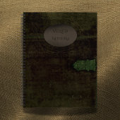 Veiled Notions: Dark Academia Moss Velvet Journal