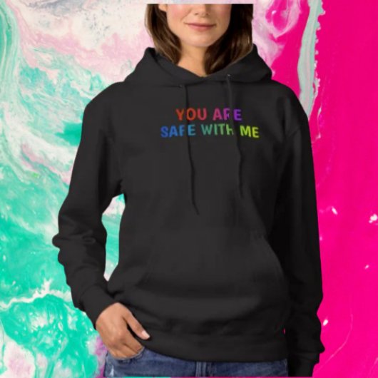 Veilig Bij Mij Hoodie – Pride Ally Wear