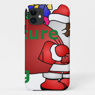 veilig de tas zwarte santa iPhone 11 hoesje