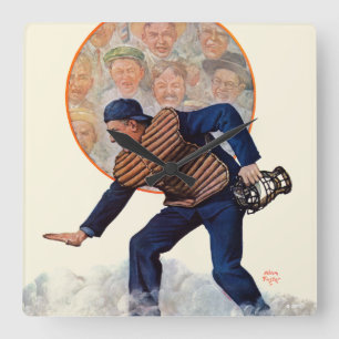 Veilig op het Bord Vierkante Klok