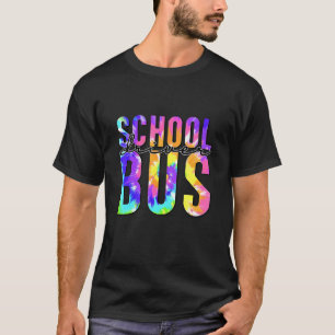 Veilig terugrijden naar school verfbus chauffeur t-shirt