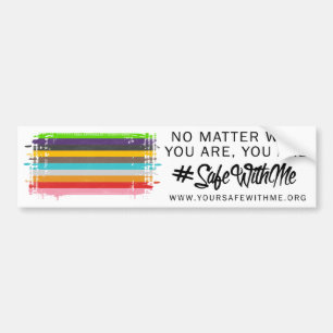 Veilige bumpersticker met mij-vlag