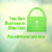 Veilige Digitale Sluit in Machinecode Bedrijf Raamsticker (Vel 3)