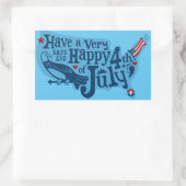 Veilige en gelukkige 4 juli rechthoekige sticker (Tas)