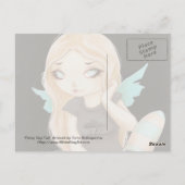 VEILIGE GOTHIC storm blikseminslag Briefkaart (Achterkant)