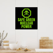 Veilige groene kernenergie poster (Keuken)