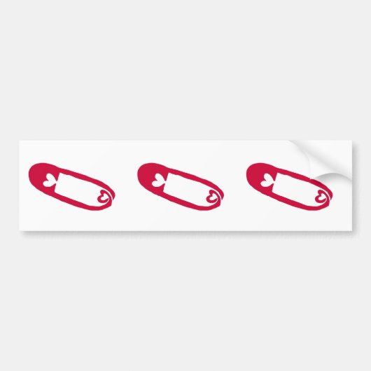 Veilige havenstickers bumpersticker (Voorkant)