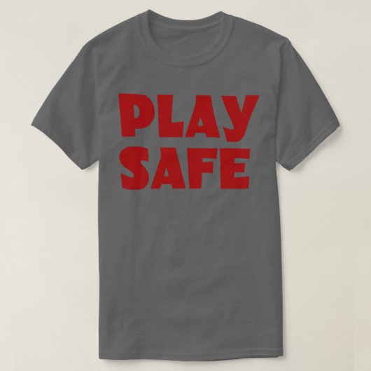 Veilige kinderen spelen t-shirt (Design voorkant)