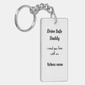 Veilige papa Sleutelhanger (Voorkant Links)