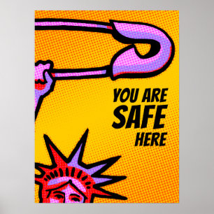 VEILIGE Pop1:U bent veilig hier POSTER 18x24