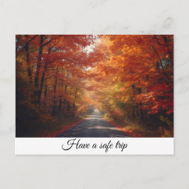 Veilige reis feestdagenkaart