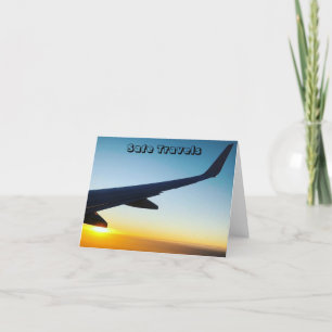 veilige reis zonsondergang kaart