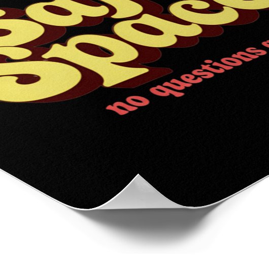 Veilige ruimtevaartaanbieder – ondersteunend en in poster (Hoek)