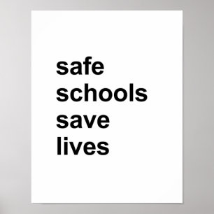 veilige scholen redden levens poster