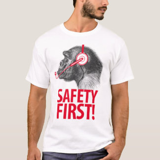 Veiligheid eerst! t-shirt