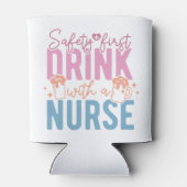 Veiligheid Eerste Drink met een Verpleegkundige Pa Blikjeskoeler (Achterkant)