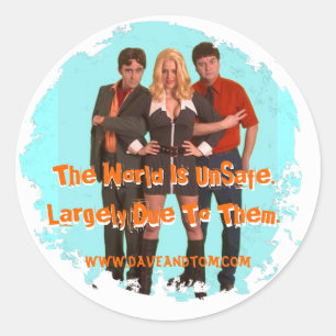 Veiligheid Geeks: SVI Cast Foto Ronde Sticker