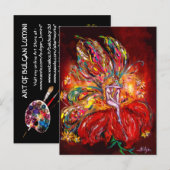 VEILIGHEID IN RODE UITNODIGING BRIEFKAART (Voorkant / Achterkant)