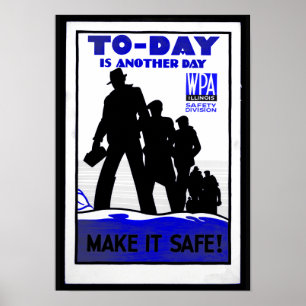 Veiligheid op de werkplek poster