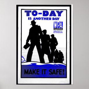 Veiligheid op de werkplek poster