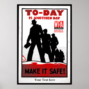 Veiligheid op het Poster van de werkplek